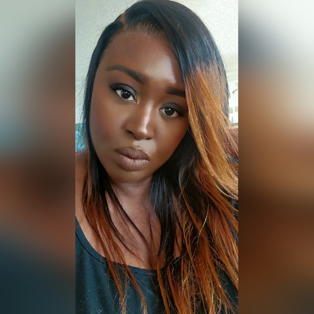 Pre❤Gently Worn (Once) Human Hair HD 13X4 LACE FRONTAL Ombre Wig: 16 inches - Picture 7 of 15